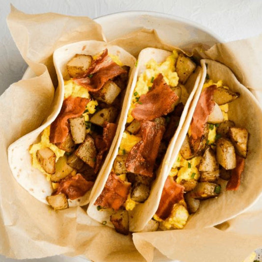 Potato, Bacon, & Egg Tacos